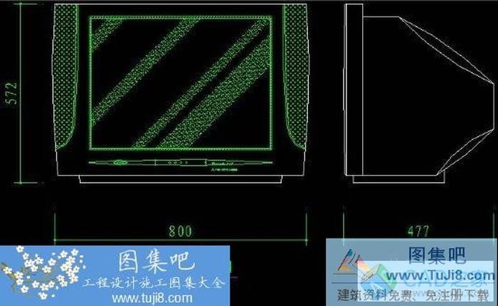 CAD室內設計圖常用家用電器圖塊