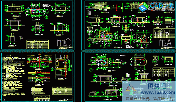 小區(qū)門衛(wèi)設(shè)計三方案圖