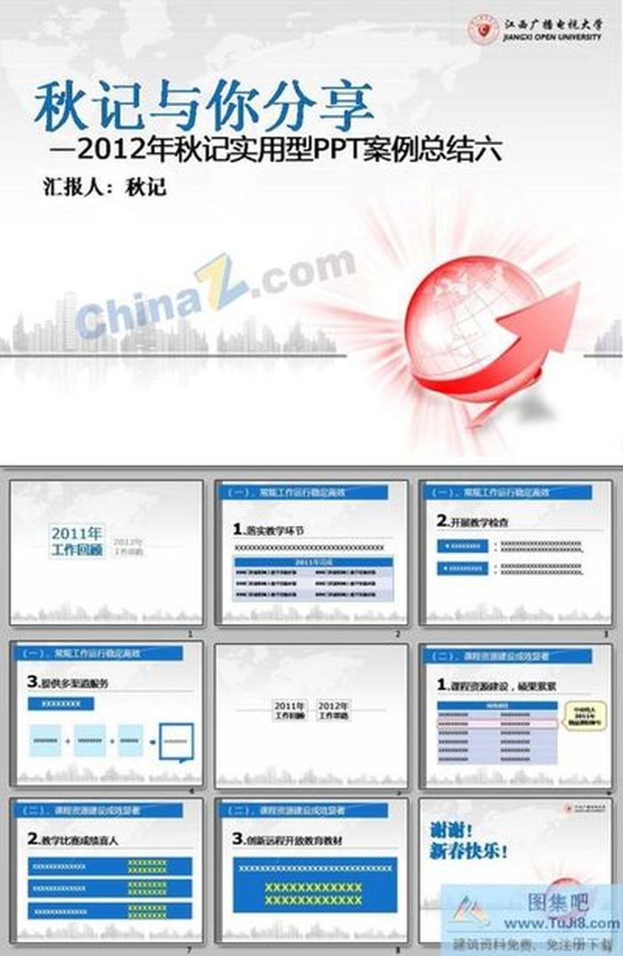工作總結匯報ppt模板